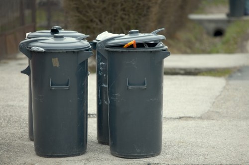 Modern professional waste management fleet