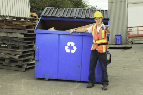 Inspectors auditing waste management supplier facilities
